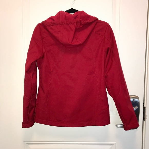Free Country Red Hooded Hard Shell Jacket Size XS - Picture 7 of 12